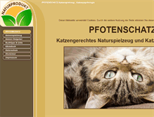 Tablet Screenshot of pfotenschatz.de